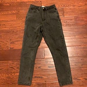 Black high wasted mom jeans